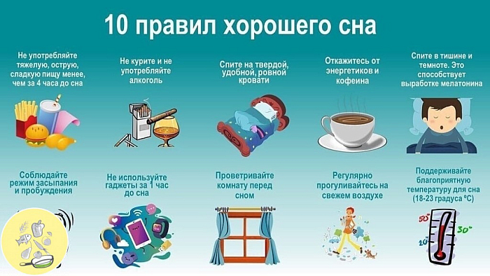 10 правил хорошего сна